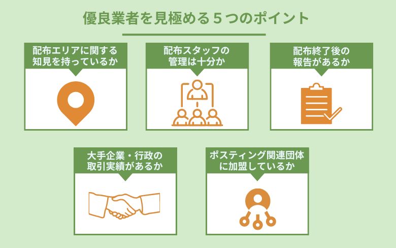 優良業者を見極める５つのポイント